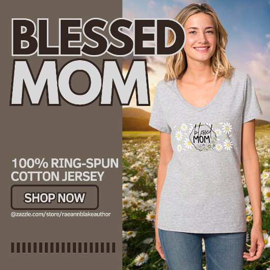 "Blessed Mom" 母の日Tシャツ Tシャツ