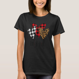 Blessed Mom Leopard Mom Buffalo Plaid Mom Tシャツ