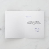 Blessed Mother In Stained Glass Sympathy カード (内部)