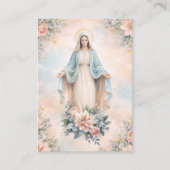 Blessed Mother Mary Catholic Funeral Memorial 名刺 (正面)