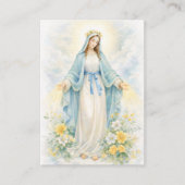 Blessed Mother Mary  Catholic Funeral Memorial  名刺 (正面)
