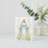 Blessed Mother Mary  Catholic Funeral Memorial  名刺 (スタンド正面)