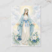 Blessed Mother Mary  Catholic Funeral Memorial  名刺 (正面)