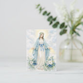 Blessed Mother Mary  Catholic Funeral Memorial  名刺 (スタンド正面)