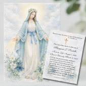 Blessed Mother Mary  Catholic Funeral Memorial  名刺
