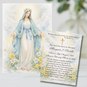 Blessed Mother Mary  Catholic Funeral Memorial  名刺