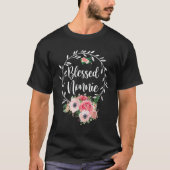 Blessed Nonnie  Flower Decor Tシャツ (正面)