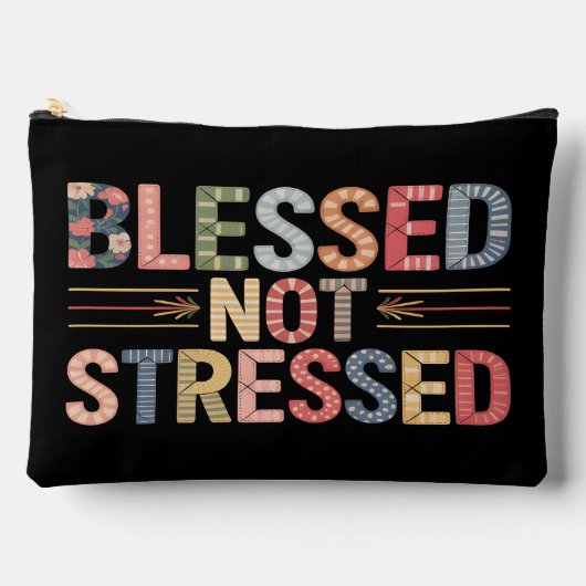 Blessed Not Stressed Accessory Pouch アクセサリーポーチ (正面)