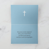 Blessed Palm Sunday Tropical Tree Hosanna カード (内部)