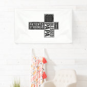 Blessed Papa Cross Christian Vintage Typography De 横断幕 (インサイチュ)