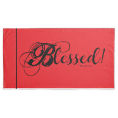 Blessed! Pillow Case Set (Red) 枕カバー (正面左)