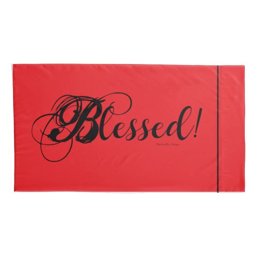 Blessed! Pillow Case Set (Red) 枕カバー (裏面-右)
