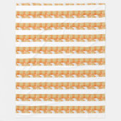 Blessed Rustic Chicken Pattern Blanket フリースブランケット (正面)