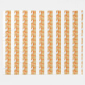 Blessed Rustic Chicken Pattern Blanket フリースブランケット (正面(横))