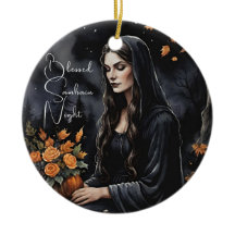 Blessed Samhain Night Halloween Fall Witch