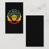 Blessed Strong Afro Women 名刺 (正面/裏面)