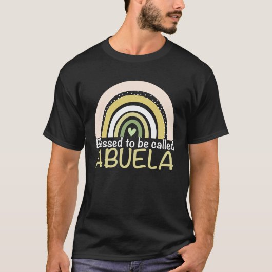 Blessed To Be Called Abuela Boho Rainbow Mother s  Tシャツ (正面)