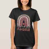 Blessed To Be Called Abuela Rainbow Leopard Mother Tシャツ (正面)