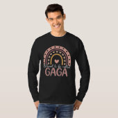 Blessed To Be Called Gaga Leopard Rainbow Cute Mom Tシャツ (正面フル)