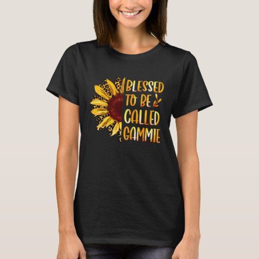 Blessed To Be Called Gammie Cute Sunflower Mothers Tシャツ (正面)