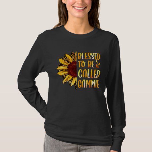 Blessed To Be Called Gammie Cute Sunflower Mothers Tシャツ (正面)