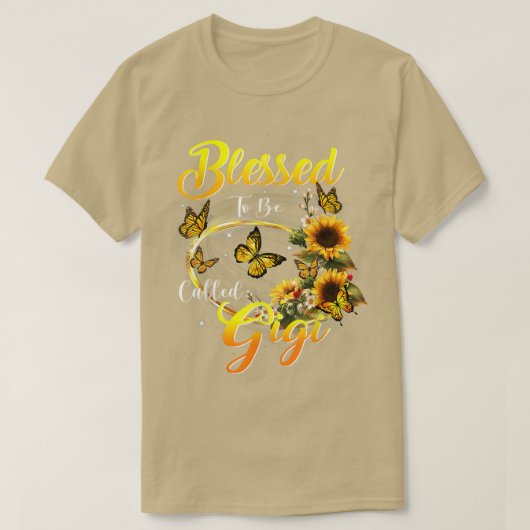 Blessed to be called Gigi  Sunflower Lovers Mom Gr Tシャツ (デザイン正面)