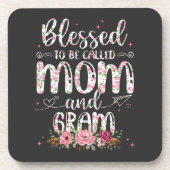 Blessed To Be Called Gram Flower Lovers  コースター (正面)