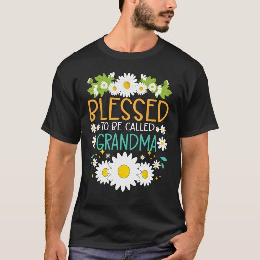 Blessed To Be Called Grandma Mothers Day Daisy Flo Tシャツ (正面)