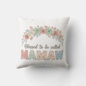 Blessed to be called Mamaw クッション (裏面)