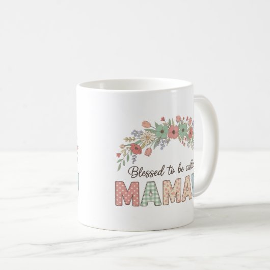 Blessed to be called Mamaw コーヒーマグカップ (正面右)