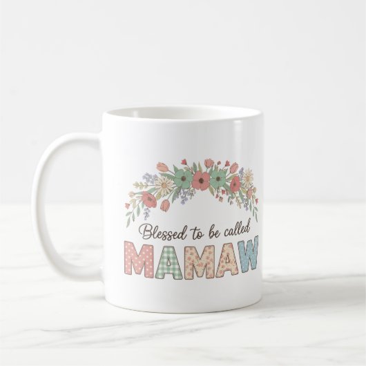 Blessed to be called Mamaw コーヒーマグカップ (左)
