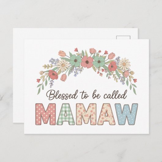 Blessed to be called Mamaw ポストカード (正面/裏面)