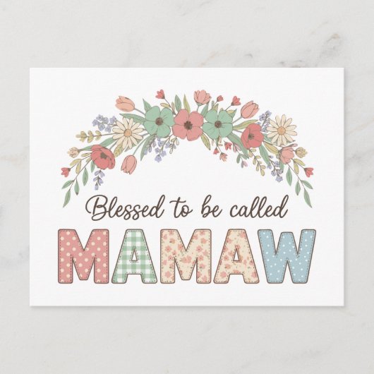 Blessed to be called Mamaw ポストカード (正面)