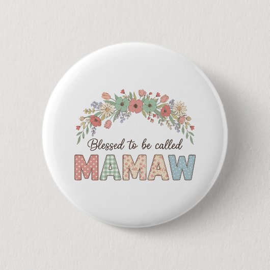 Blessed to be called Mamaw 缶バッジ (正面)
