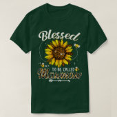 Blessed To Be Called Mawmaw Funny Leopard Sunflowe Tシャツ (デザイン正面)