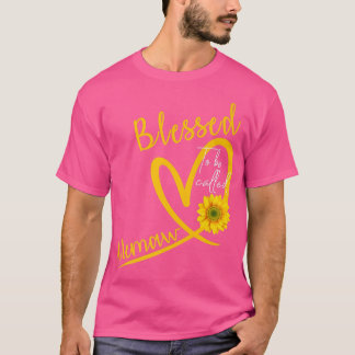 Blessed To Be Called Memaw Heart Sunflower Mothers Tシャツ