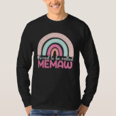 Blessed To Be Called Memaw Rainbow Mothers Day Mom Tシャツ (正面)