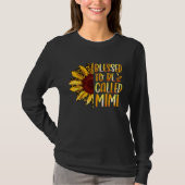 Blessed To Be Called Mimi Cute Sunflower Mothers D Tシャツ (正面)
