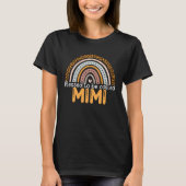 Blessed To Be Called Mimi Leopard Rainbow Best Mom Tシャツ (正面)