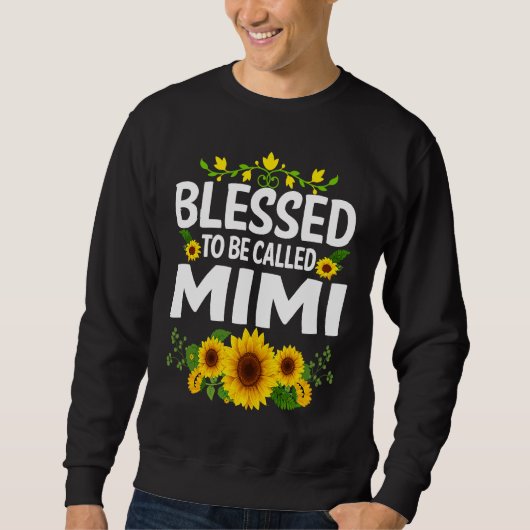 Blessed To Be Called Mimi  Thanksgiving スウェットシャツ (正面)