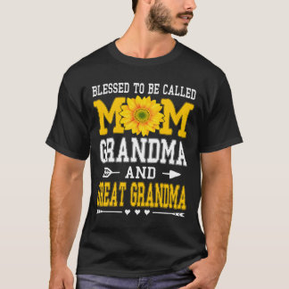 Blessed To Be Called Mom Grandma Great Grandma Mot Tシャツ
