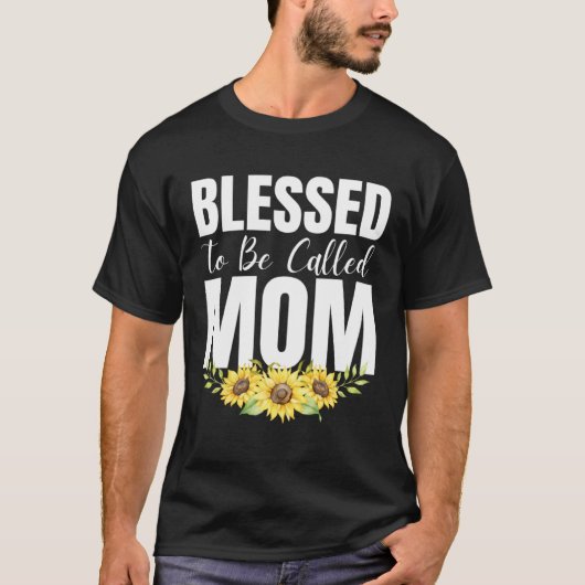Blessed To Be Called Mom Women Floral Cute Mothers Tシャツ (正面)
