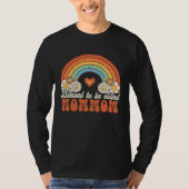 Blessed To Be Called Mommom Groovy Rainbow Mothers Tシャツ (正面)