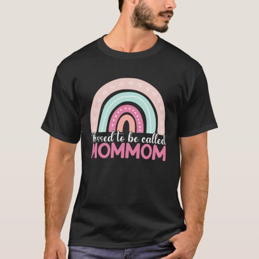 Blessed To Be Called Mommom Rainbow Mothers Day Mo Tシャツ (正面)