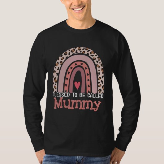 Blessed To Be Called Mummy Rainbow Leopard Mother  Tシャツ (正面)