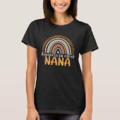 Blessed To Be Called Nana Leopard Rainbow Best Mom Tシャツ (正面)