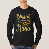 Blessed To Be Called Nana Sunflower Butterfly Moth Tシャツ (正面)