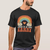 Blessed To Be Called Nanny Groovy Rainbow Mothers  Tシャツ (正面)