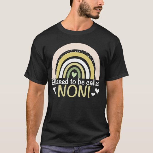 Blessed To Be Called Noni Boho Rainbow Mother s Da Tシャツ (正面)