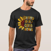 Blessed To Be Called Nonna Cute Sunflower Mothers Tシャツ (正面)